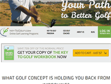 Tablet Screenshot of keytogolf.com